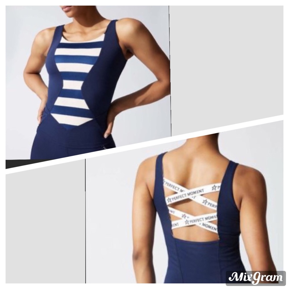 Perfect moment tignes tank Top navy S new $130